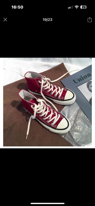 Красный converse кроссовки новые