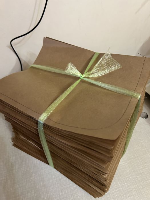 Крафт пакеты бумажные без ручек oq qogozdan   kraft paketkar