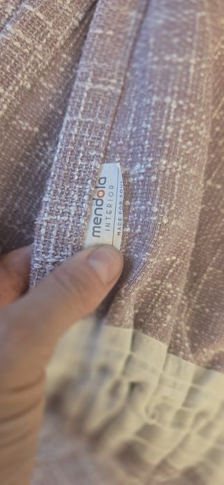 Draperii roz bumbac cu vascoza 240×200 2 bucati