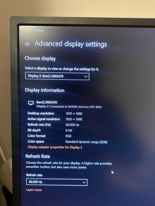 Monitor LED BenQ GW2470H 24 inch