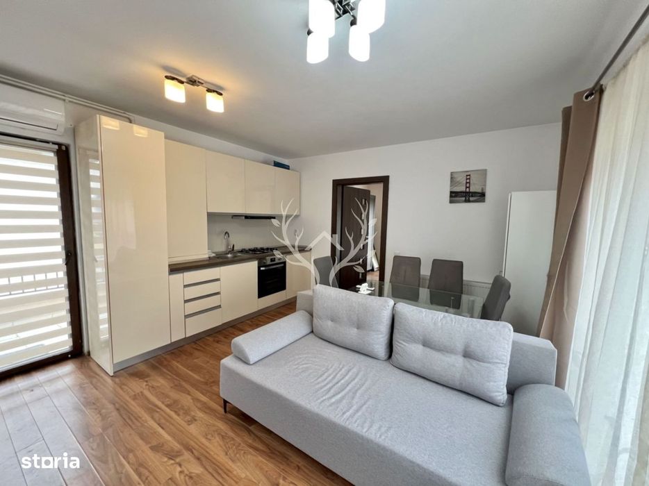 Apartament cu 2 camere, terasa de 27 mp si parcare in Buna Ziua