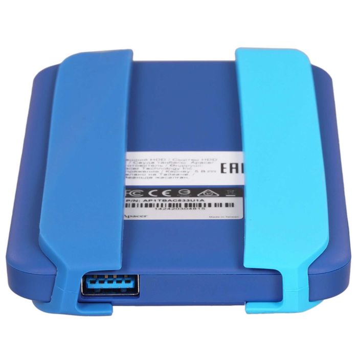 - Внешний жесткий диск 1TB Apacer AC533 2.5" USB 3.2 AP1TBAC533B-1