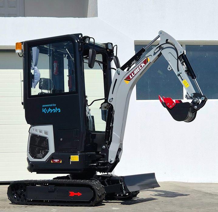Miniexcavator Lubeck W175 Pro Cab~ motor Kubota- Utilaj Nou- Garantie 2 ani