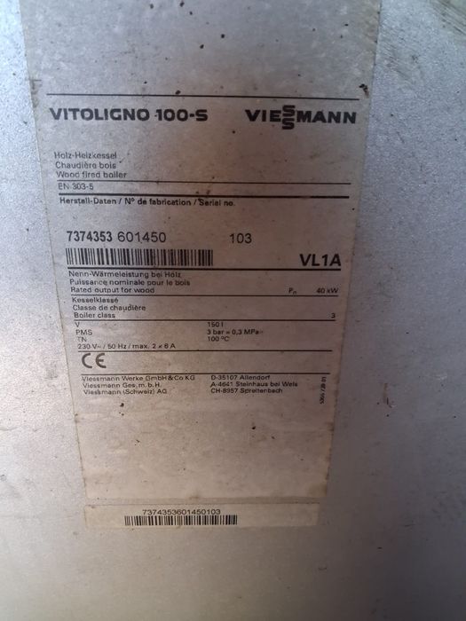 Centrala termica lemne Viessmann 40kw