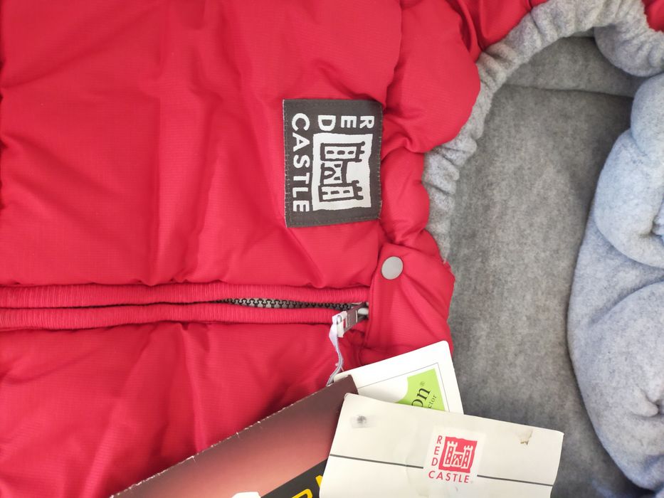 Combinezon tip sac pentru cărucior și scaun auto, 6-12 luni, Red Castl