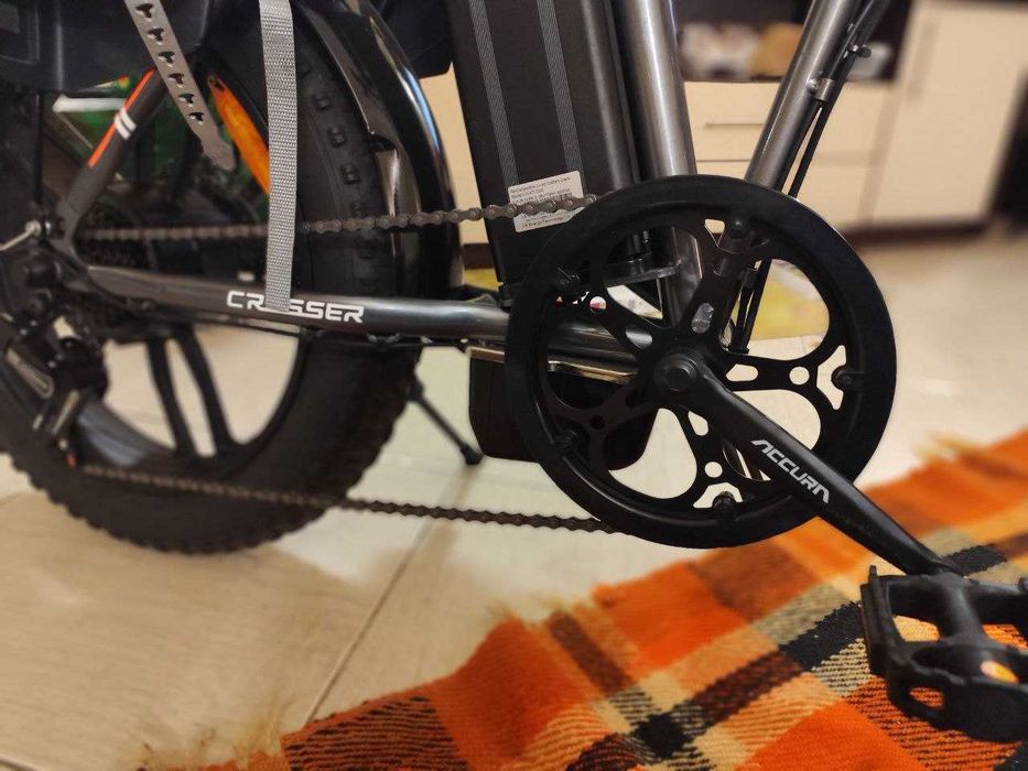 Електро фетбайк Crosser • Сгъваем • Напълно нов • Пробег 60 км