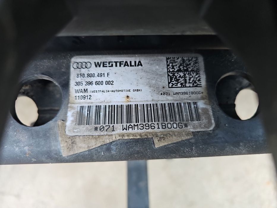 Carlig remorcare AUDI A4 (8K5, B8) Avant [Fabr 2008-2015] 8T0.800.491F