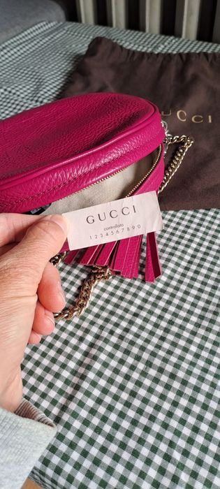 Geantă Gucci originală roz – Piele naturală, stare impecabilă