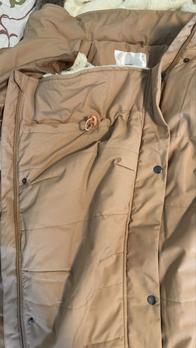 Ватирано яке за бременни с приставка за бебеносене