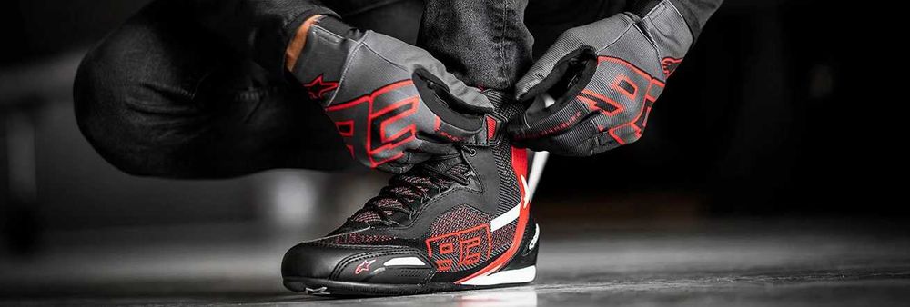 Мото боти Обувки ALPINESTARS ММ93 Faster-3 Rideknit Black Red