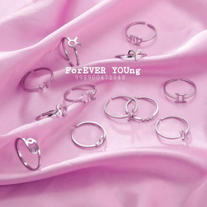 Кольцо со знаком зодиака из нержавеющей стали.