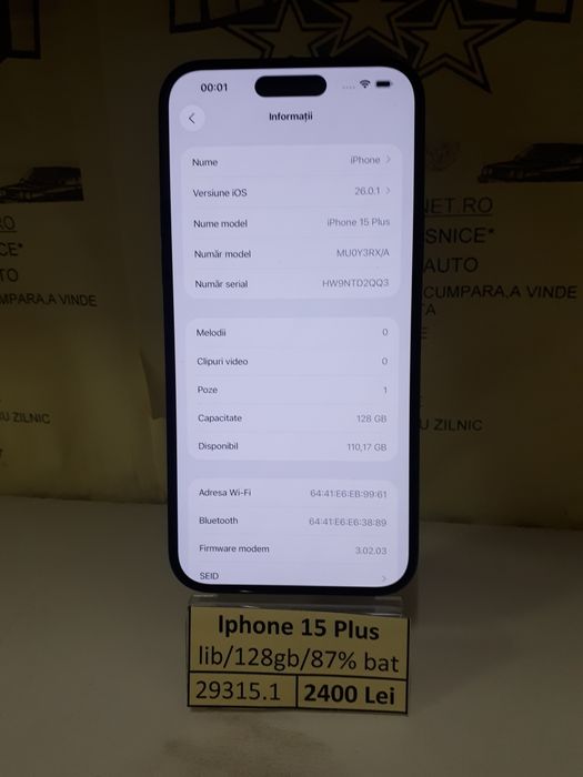 Iphone 15 Plus (vl) star amanet
