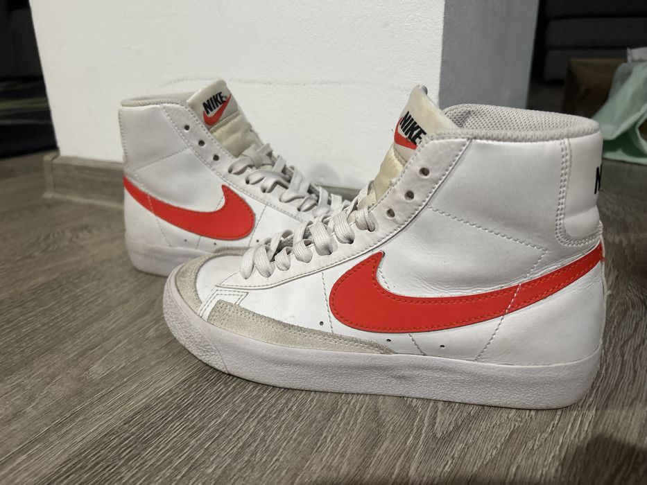 Nike Blazer Red and Blue Swoosh
