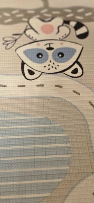 Двулицево дебело детско килимче 150x180