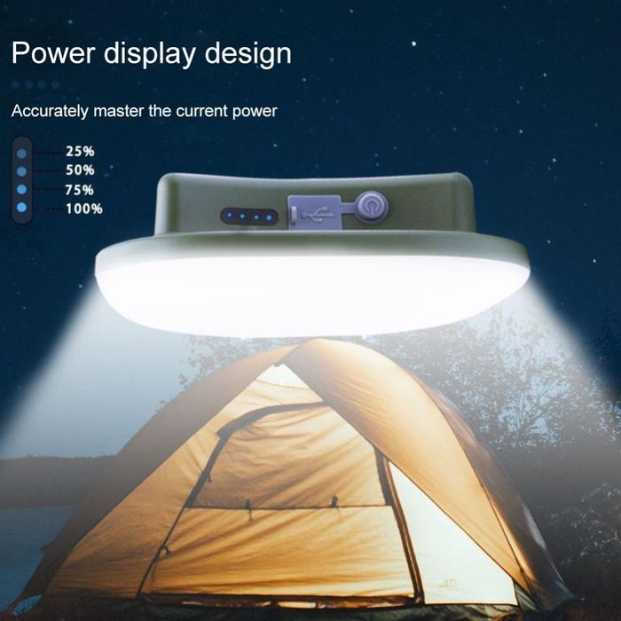 Фонарь кемпинговый аккумуляторная походный подвесной+ power bank
