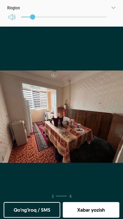 3 хонали квартира ижарага берилади