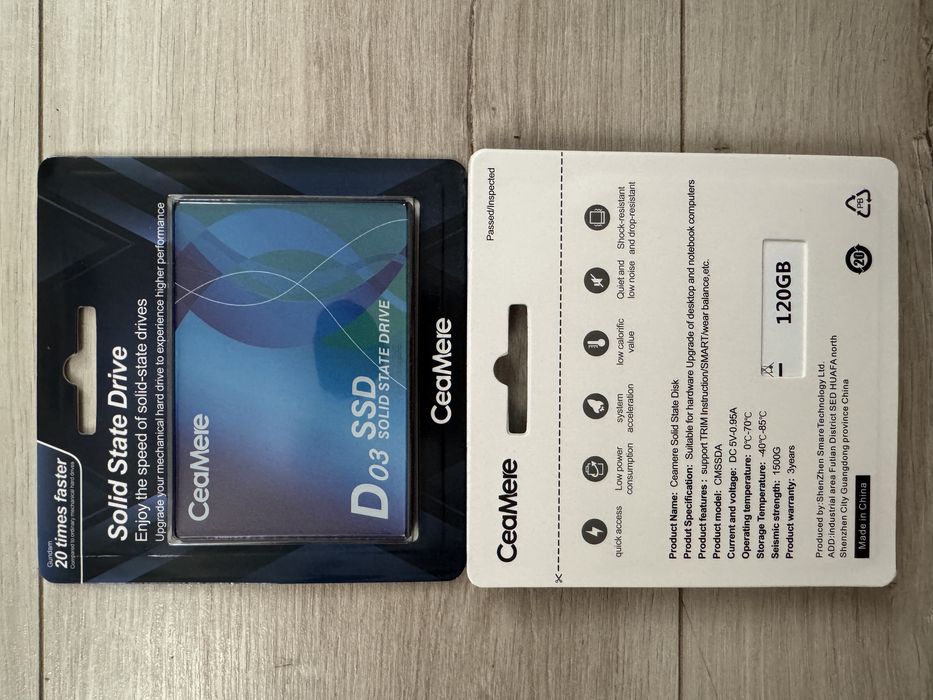 120ГБ SSD твердотельный накопитель, диск новый