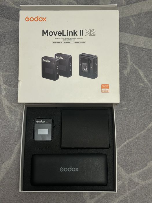 Микрофо Godox MoveLink II M2 | Полный комплект | Состояние нового