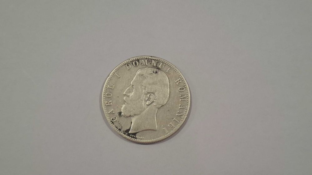 Moneda Carol I 5 Lei 1880