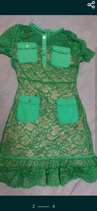 Рокля зелена -Алеса