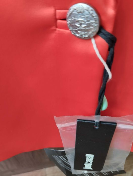 Новый брендовый пиджак от Кавалли, размер 44, яркий цвет, женский