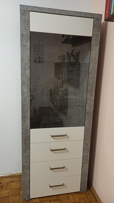 Dulap tip vitrină cu sertare