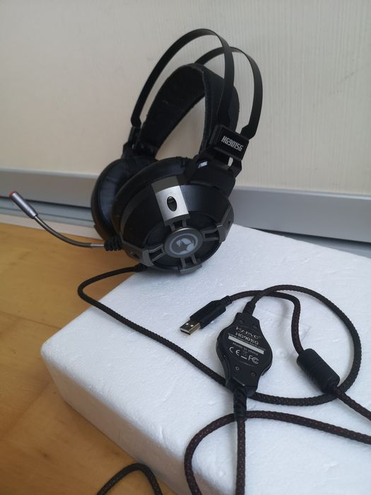 Casti Marvo HG9015G Microfon RGB, Gaming, USB 2.0, Sunet Virtual