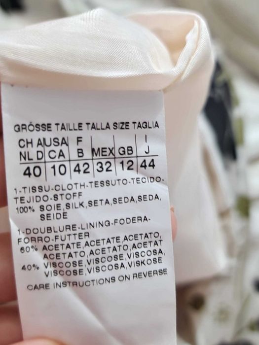 Rochie matase naturala MaxMara - mas M - 320 lei