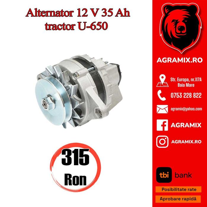 Alternator si electromotoare noi U445, 650 Agramix