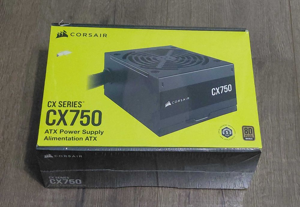 Sursă Corsair CX750 750W 80+ Bronze, produs SIGILAT