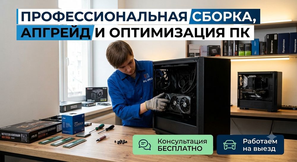 Сборка пк,апгрейд и оптимизация