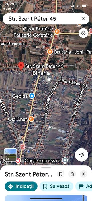 Vând teren in Biharia 3500 mp, str Szent Peter nr 45