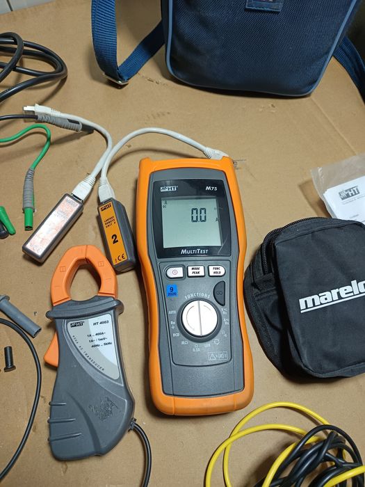 Set HT 4003 și Tester HT M 75 VDE 0100 cu multimetru și testare LAN