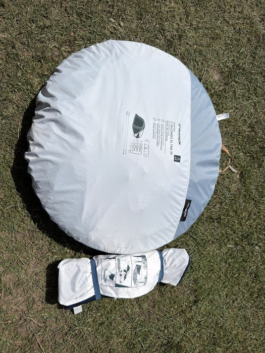 Pachet camping complet Quechua Fresh & Black – Cort + Umbrar + 2 Saltele