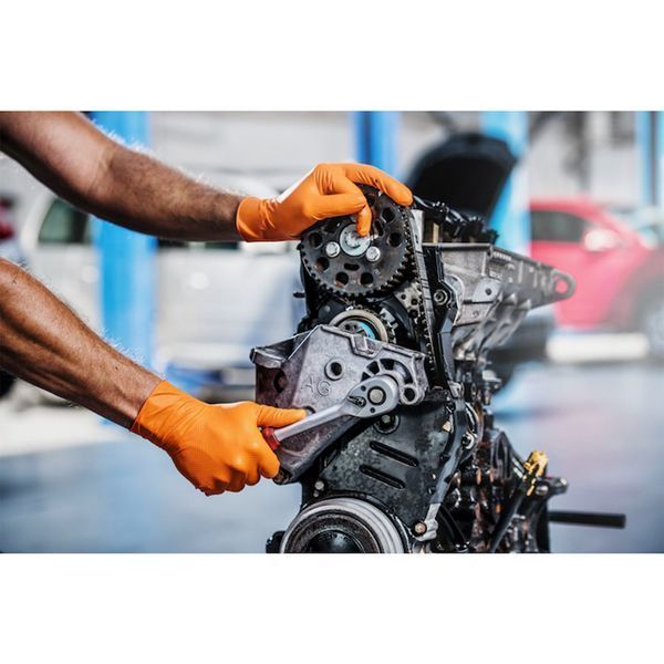 Премиум нитрилни ръкавици mercator gogrip one by one оранжеви, размер