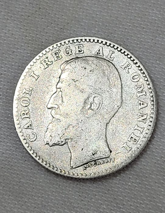 Moneda 50 bani 1900/1901 Rara argint Carol l bani vechi bancnote