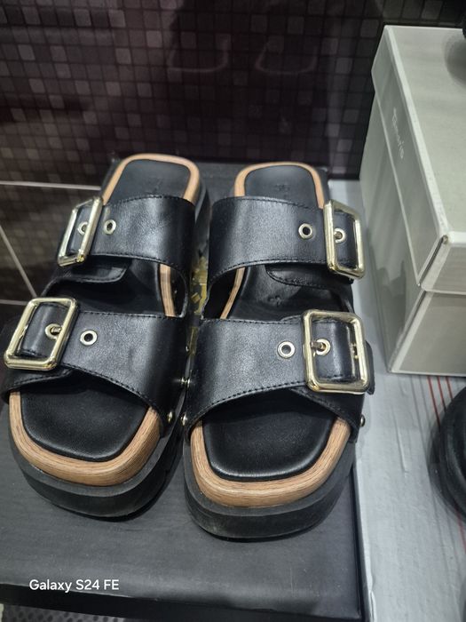 Естествена кожа сабо ,36