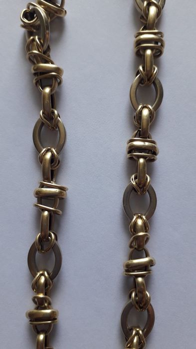 Lanț aur dama 65 cm ghiul bărbătesc 7,5 cm