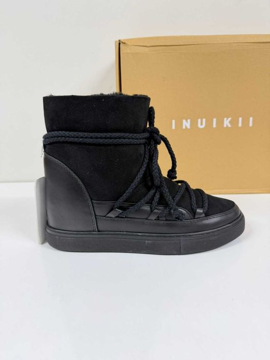 INUIKII Classic Wedge Black Winter Boots (Нови) - Размер 41 (26 см стелка)
