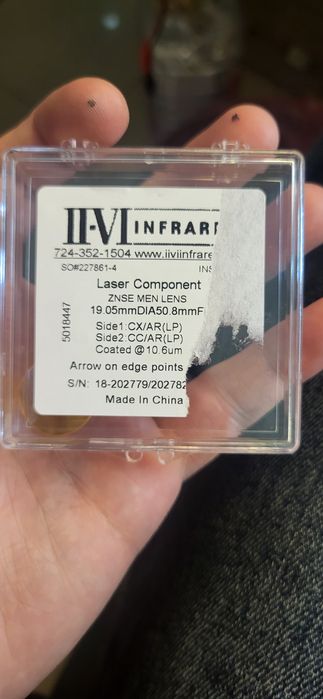 Фокусная линза ZnSe Usa 19.05 Dia 50.8 Focus