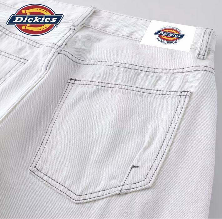 Белые джинсы Dickies