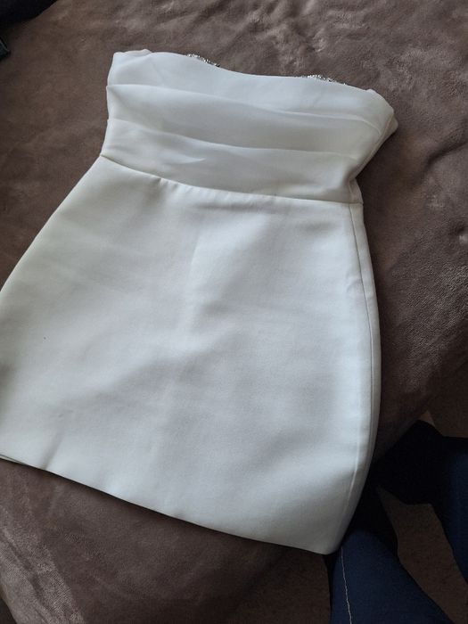 Рокля в бяло М/Л