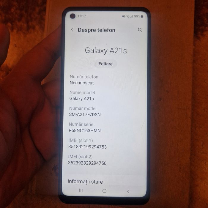 Telefon mobil Samsung Galaxy A21s, 32GB, Dual SIM