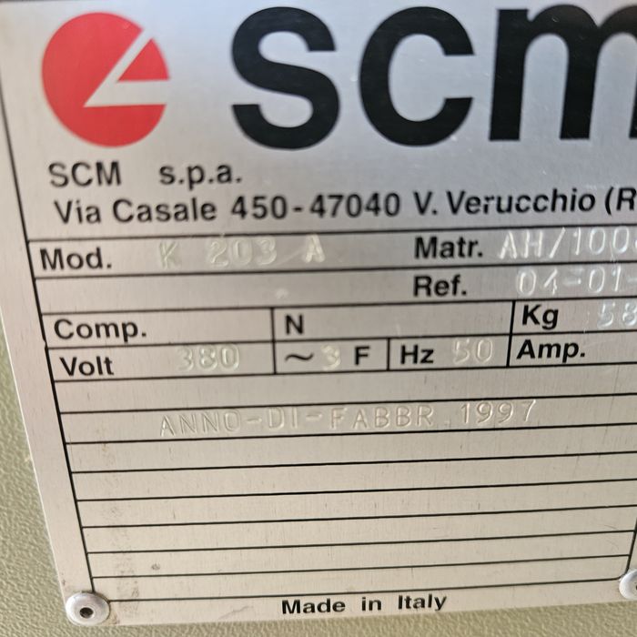 кантираща машина SCM  точно окрайчване и ерови фрези