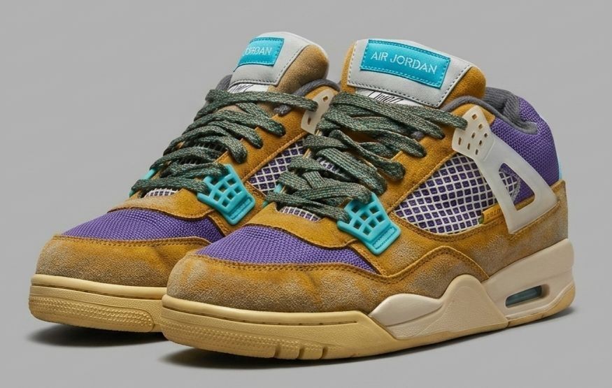 Кроссовки Union LA x Air Jordan 4 Retro «Desert Moss»