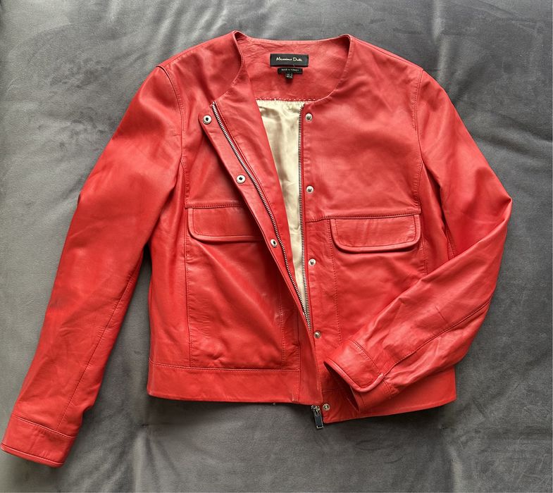 Куртка Massimo Dutti кожа