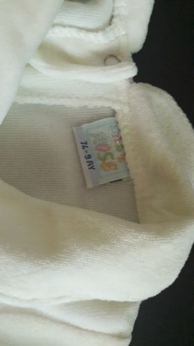 Rochie alba, Baby Rose, 74 cm, 8-9 luni, NOUA