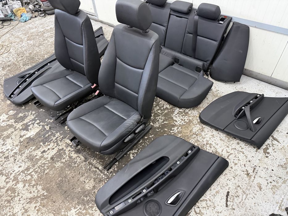 Черен кожен салон зa BMW E90/91, БМВ