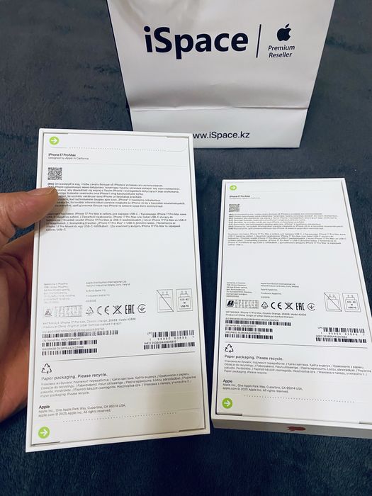 Новые iPhone 17 PRO MAX 256GB