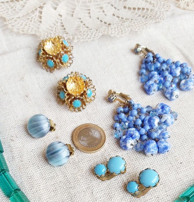 Колие гердан гривна  брошка обеци милефиори